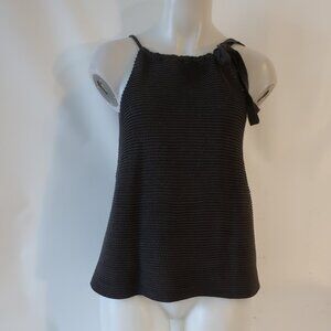 Womens Farella Capri Gray Ribbed Lurex Tank Top M